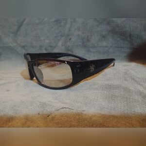 Men's Elite Black Shield Sunglasses - Classic